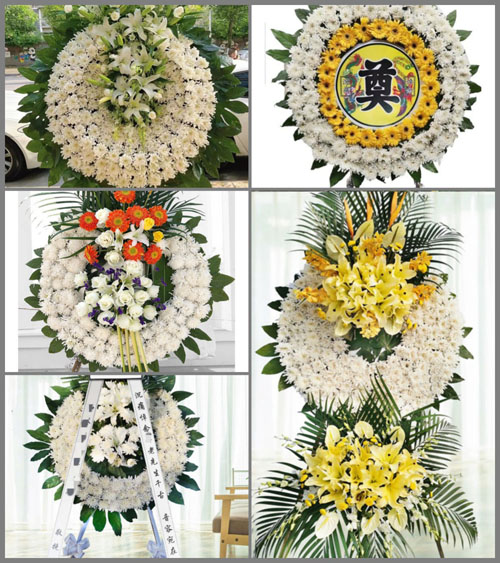 湖北孝感市云梦县伍洛镇中丁村花圈速递